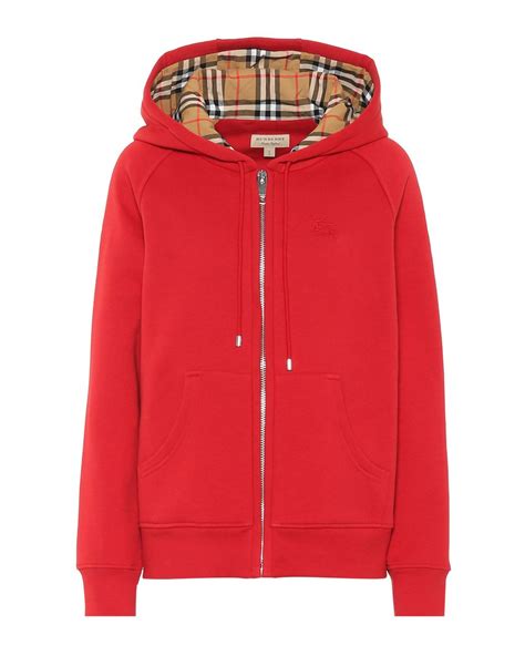 red burberry hackfall zip-front hoodie|Shop Burberry Hackfall Zip Hoodie .